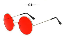 Load image into Gallery viewer, Burst metal circular fashion sunglasses women