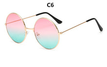 Load image into Gallery viewer, Burst metal circular fashion sunglasses women