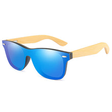 Load image into Gallery viewer, Vintage Bamboo Wood Men  Sunglasses Fashion Mirror Coating