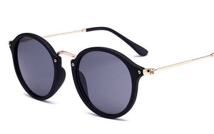 Vintage Retro FashionClassic Oval Sunglasses Women